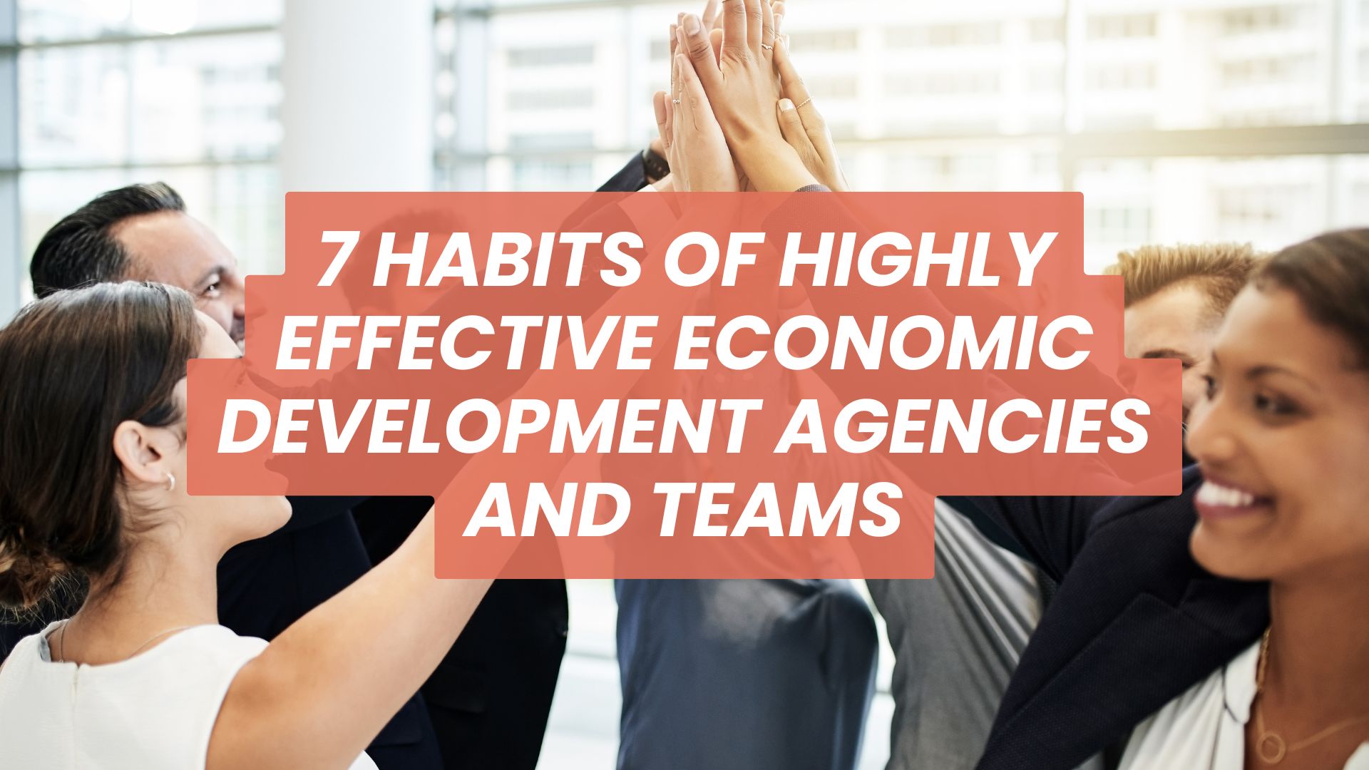 7-habits Picture of a high performing team high fiving