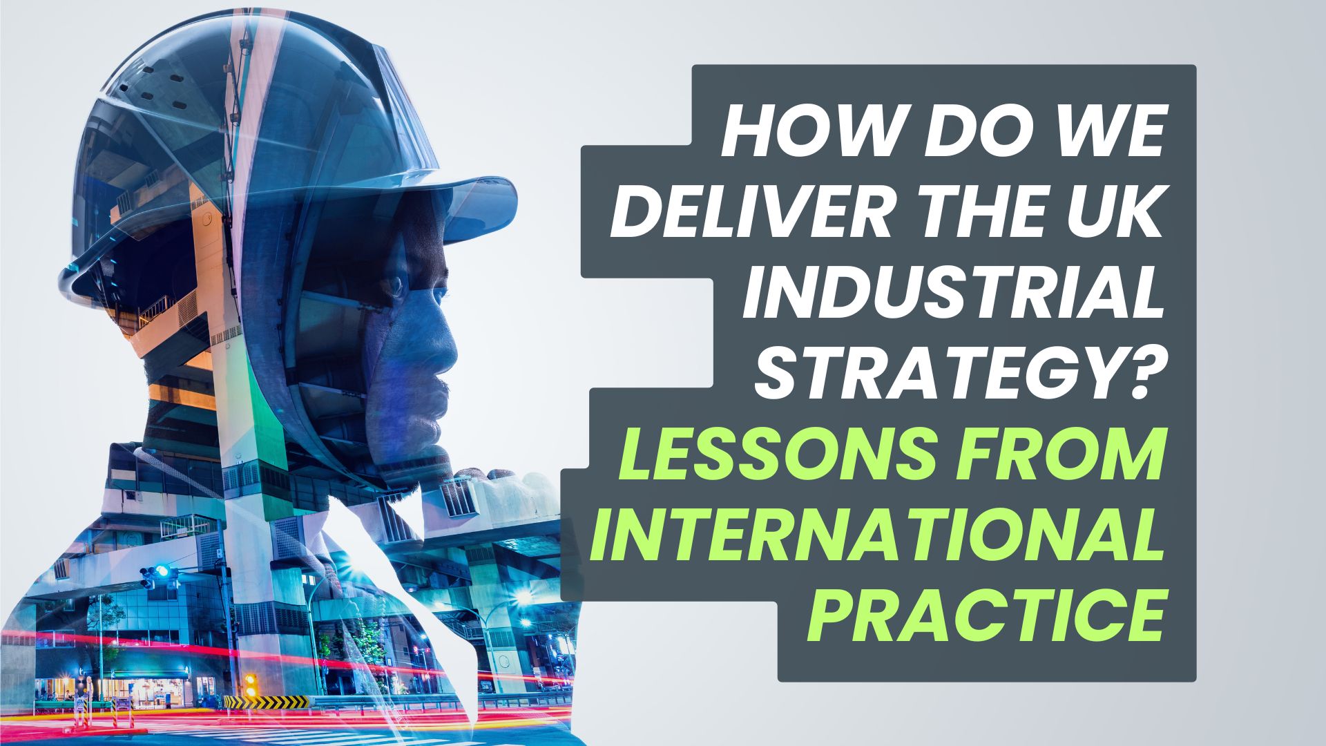 IP-implement Man in hard hat talking industrial policy