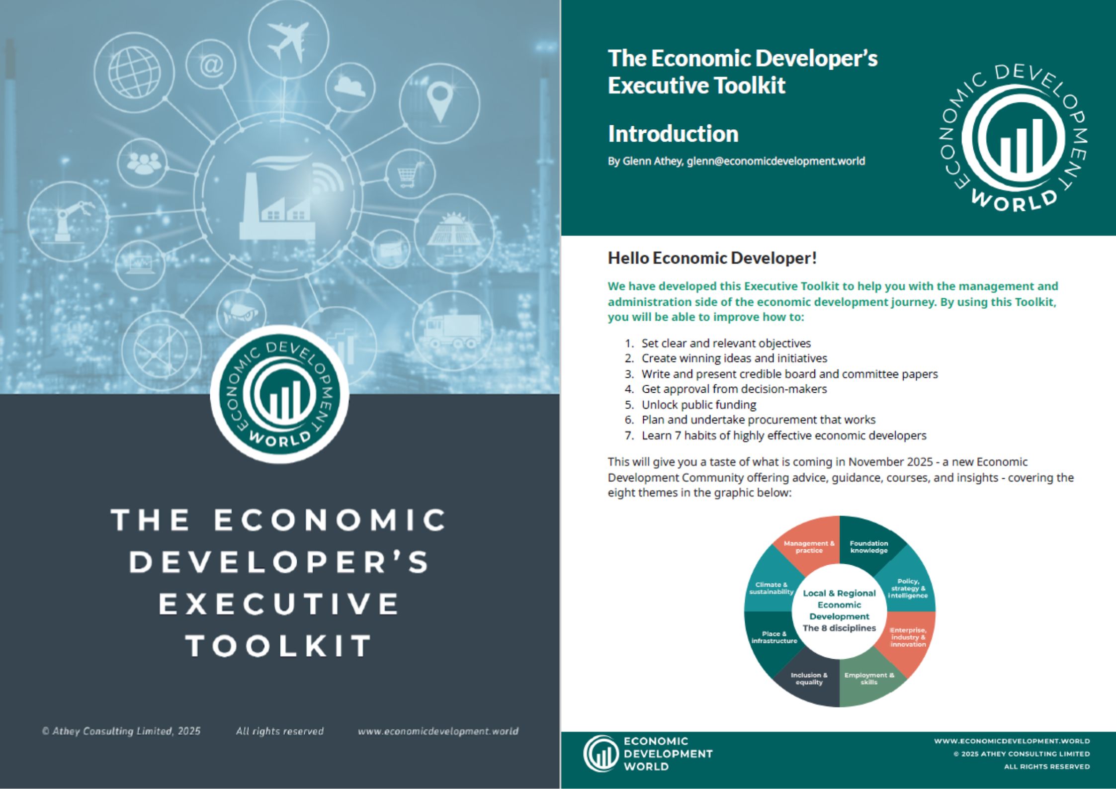 tookit First two pages of the Economic Developers Executive Toolkit