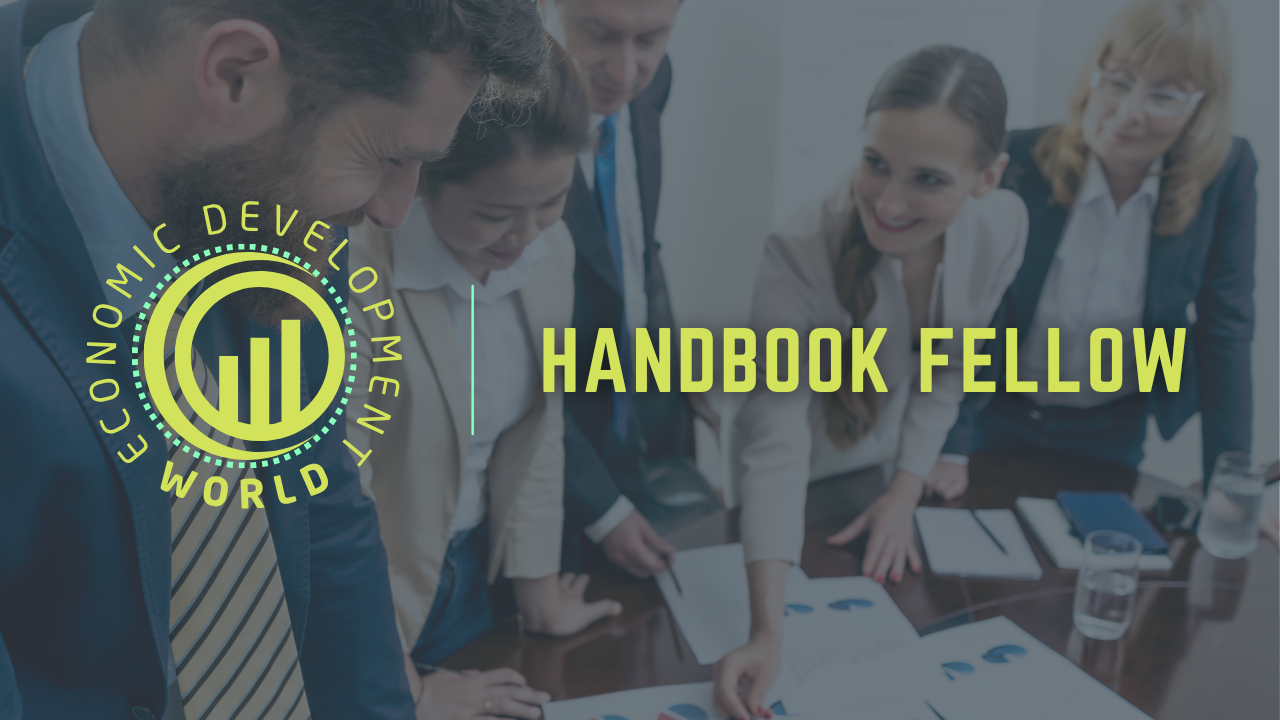 Placeholder image for the Handbook Fellow membership tier picture of group of professionals talking around an office table