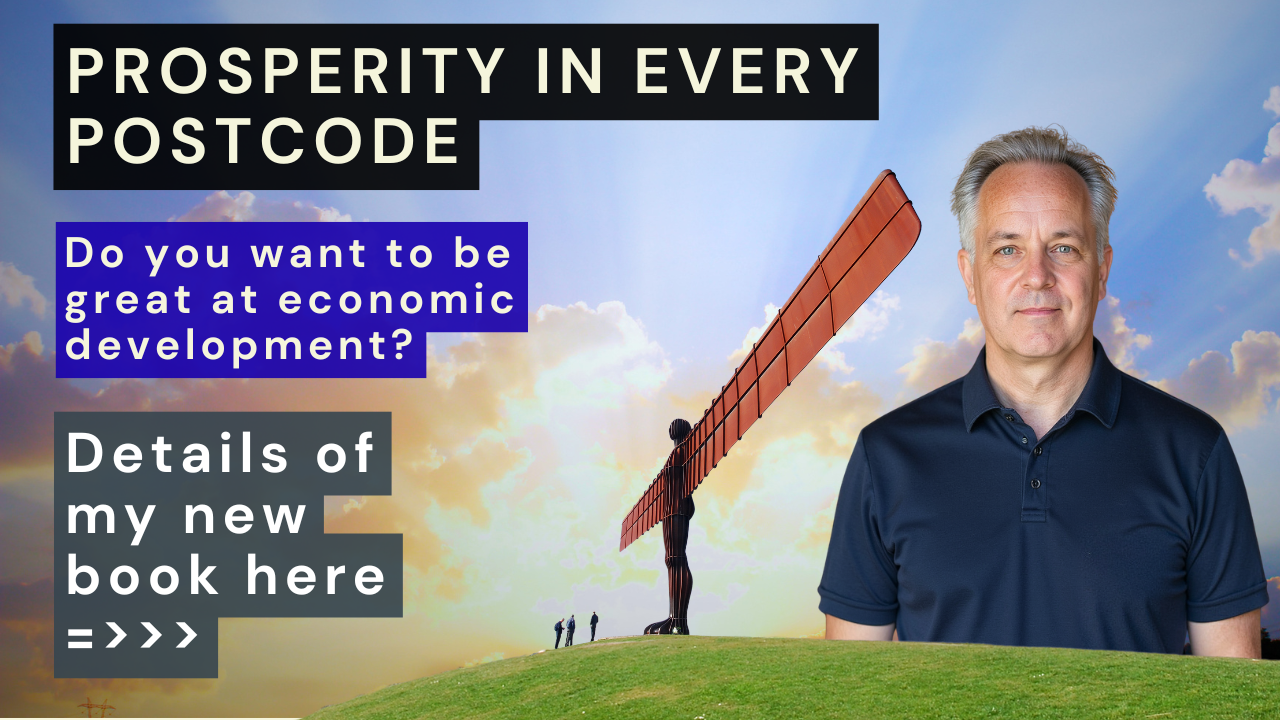 BAckground scene of angel in the north and title of prosperity in every postcode